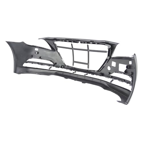 Image of FitParts Compatible with Hyundai Genesis 2015-2017 Front Bumper Cover | Primed, With Parking Sensor Holes, With Washer Holes, With Park Aid & Headlght Washer Holes, OEM 86540B1200, HY1000208