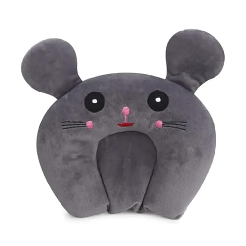 Image of Cute Cartoon Travel Neck Pillow for Kids | U-Shape Plush Support Cushion | Comfortable Children?s Travel Accessory