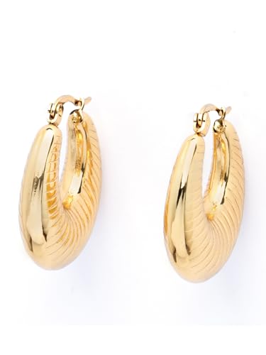 Image of Scintillare by Sukkhi Excellent Stainless Steel Round Hoop Earring Jewellery for Women & Girls|Anti Tarnish Jewellery|Gifts for Wife Girlfriend Mother Sister