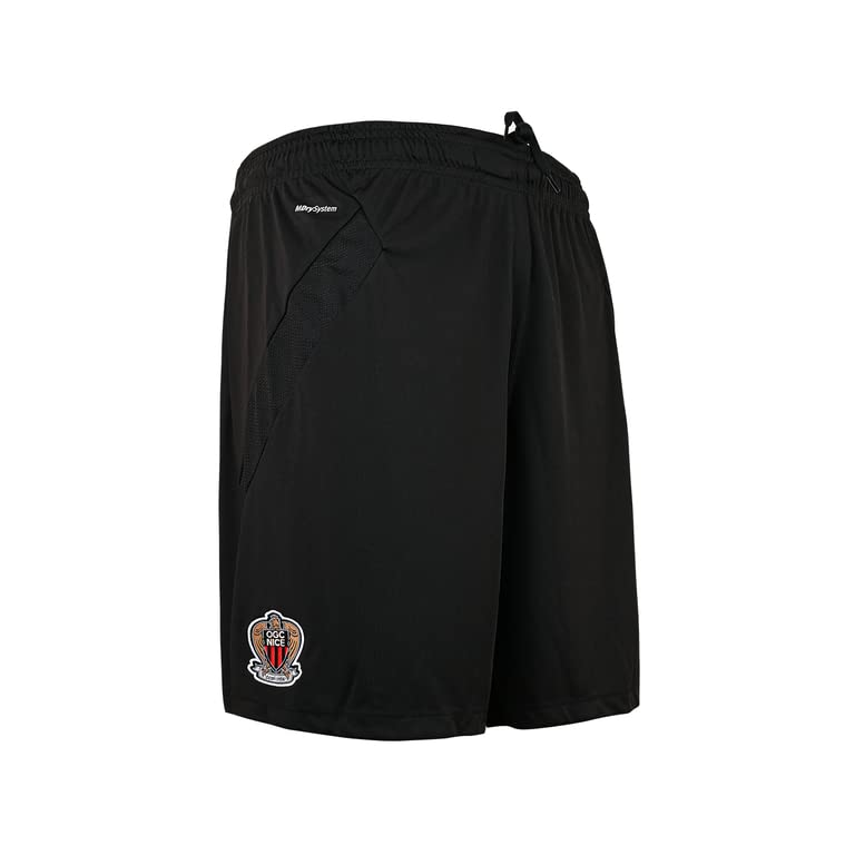 Short OGC Nice noir Macron en taille 3XL avec textile respirant officiel