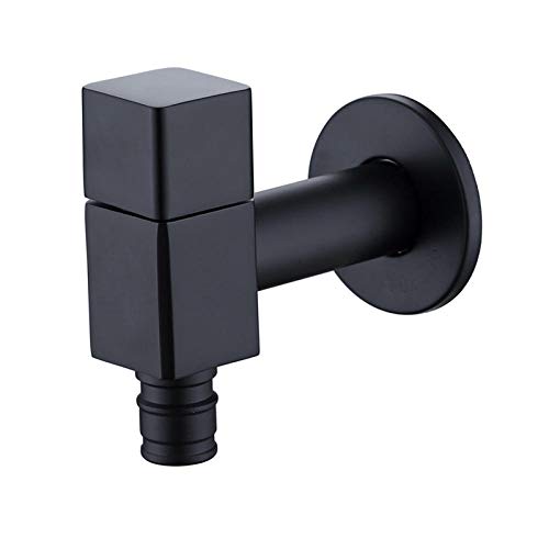 Frontlader Waschmaschine Wasserhahn schwarz 4/6 schnell öffnende Schnappbalkon Mopp Pool Auslauf alle Kupfer Wasserhahn