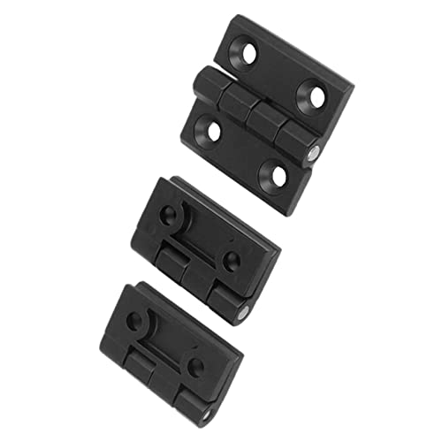 Charnières de porte noires 50 mm robustes pour ouverture fluide - 4