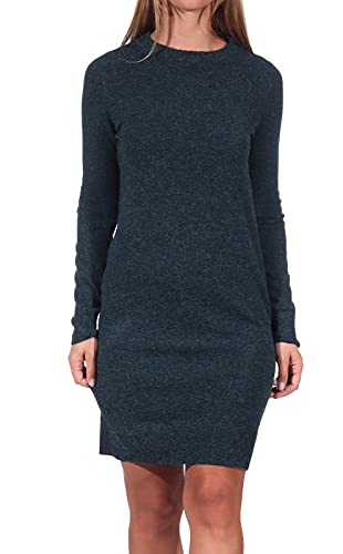 Vero Moda Vmdoffy Ls O-Cou Dress GA Noos Robe, Sea Moss/Détail : Black Melange, XL Femme