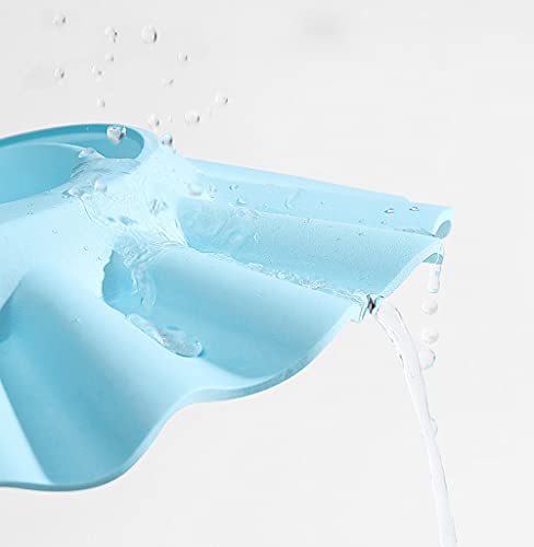 Image of Baby Shampoo Cap Waterproof Baby Shower Cap Adjustable Bathing Hat Visor Hat with Ear Muffler for Toddler Infants Kids