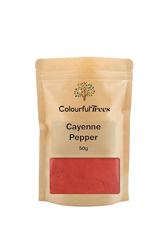 Cayenne Pepper 50g - 35 000 SHU Heat - by Colourful Trees