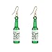 Produktbild Cngstar Frauen Bierflasche Soju Pub Form baumeln Haken Ohrringe Party Einzigartige Flasche baumeln Ohrringe,Grün