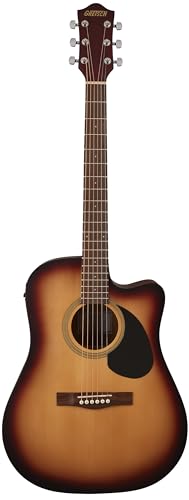 Gretsch Prelude D100CE Dreadnought Cutaway Guitarra Electroacústica, Diapasón Nogal, Color Sunburst