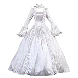 Women's Victorian Rococo Ball Gown French Lolita Dress Princess Costume Renaissance Dress Flare Sleeve Court Cosplay White