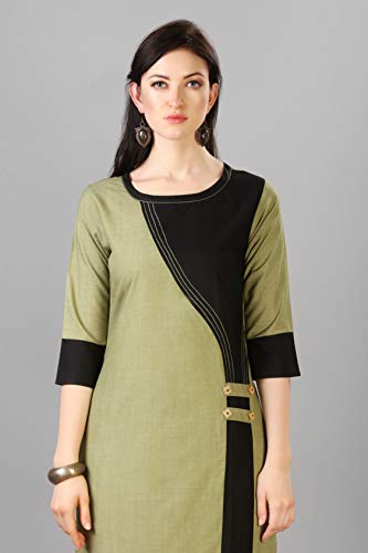 Image of EthnicJunction Women's Cotton Straight Kurta