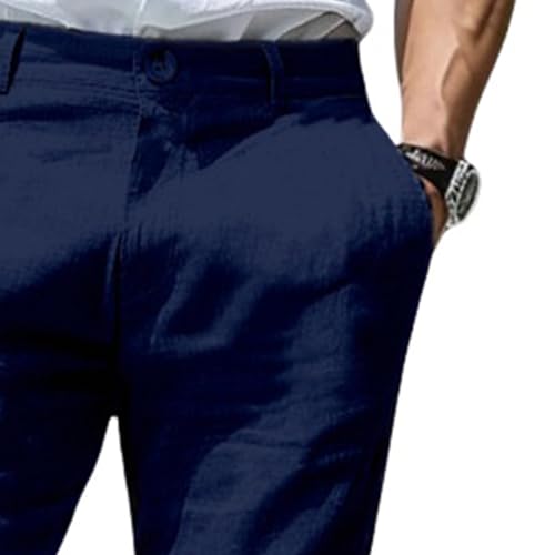 Mens Fashion Stretch Plaid Dress Pants, Slim Fit Skinny Long Pants with Comfortable Stretch for All-Day Wear2