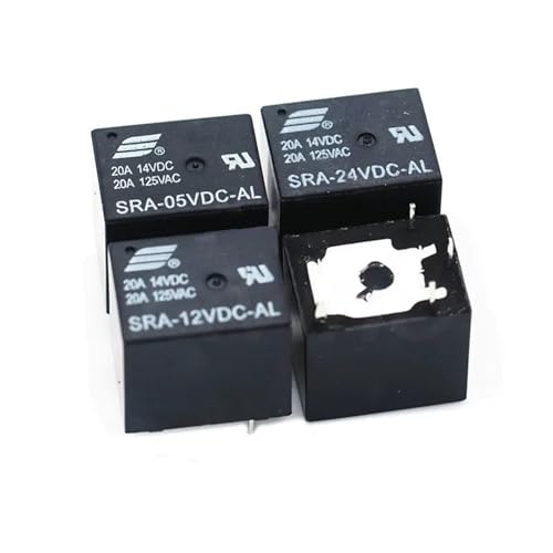 Relé de potencia de 12V y 5 pines SRA-12VDC-CL tipo PCB para control electrónico, 5 unidades
