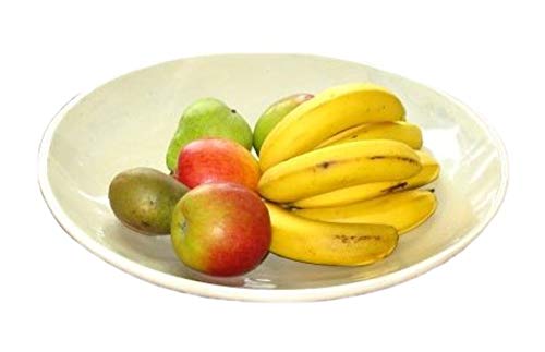 Corbeille à fruits en pierre fabriquée à la main - Design naturel - 25 cm - Commerce équitable