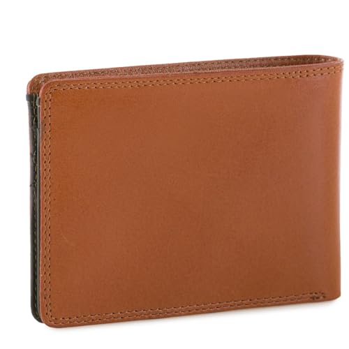 mywalit RFID Men's Jeans Leather Wallet | 3 Card Slots | Note Section & ID Window | Tan-Olive | Radio Frequency Shielding Lining for Enhanced Security | Perfect for Everyday Use3