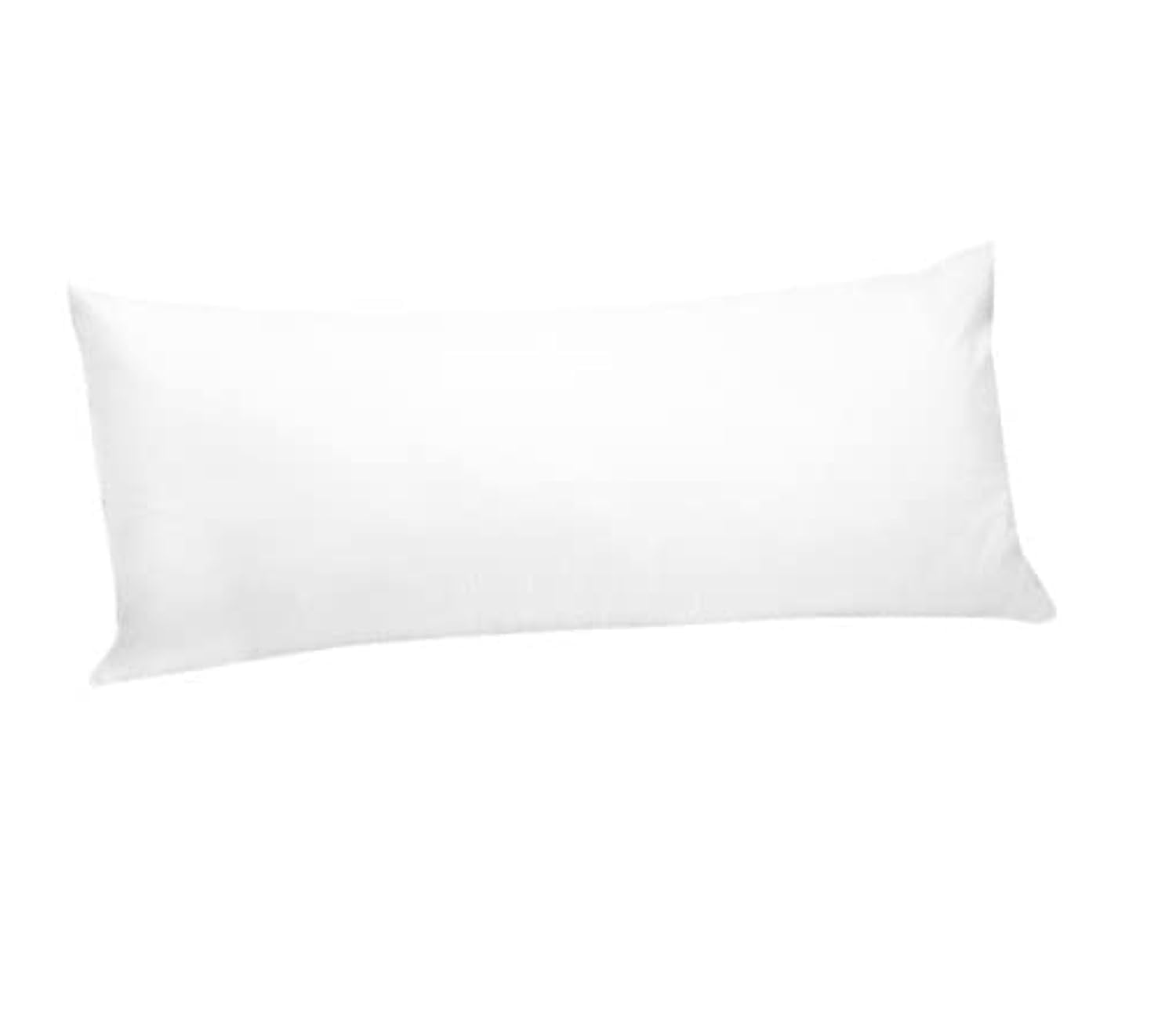 AIMANE® Long Bolster Pillowcase Cover - Body Pillow Neck Support - Orthopaedic Bolster Pillowcase Cover Nursing Pregnancy Support Long Pillowcases (Double 4.6FT, White)