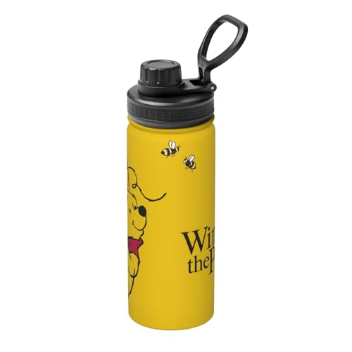 水筒 くまのプーさん(6) 真空断熱 保温 保冷 スポーツボトル ステンレスボトル スポーツ飲料対応 漏れない 直飲み530ml 誕生日 プレゼント