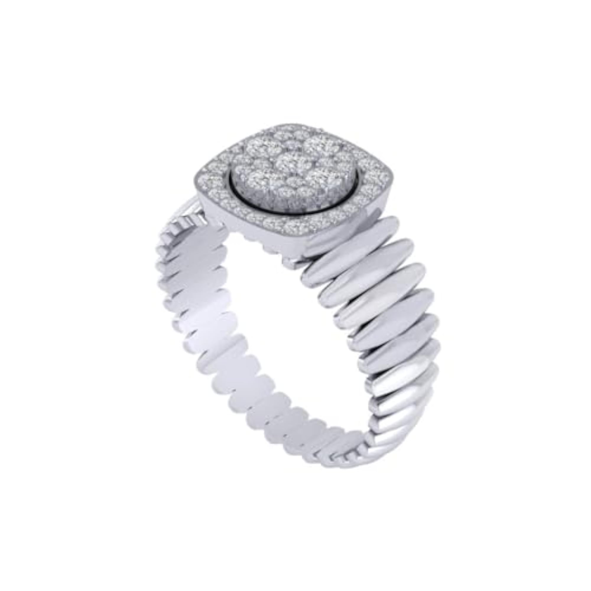 Women's Pure 925 Sterling Silver Designer Fancy Ring, Multiple Plating Options