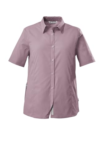 killtec Damen Funktionsbluse KOS 98 WMN WVN SHRT, Mauve, 36, 39158-000