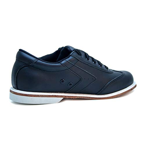 Bowlio Nero Unisex Leather Bowling Shoes - Black3