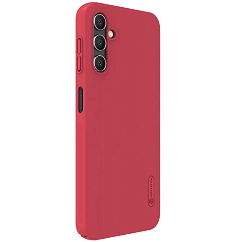 Image of Nillkin Case for Samsung Galaxy A14 5G (6.6 inch Inch) Super Frosted Hard Back Dotted Grip Cover PC Red Color