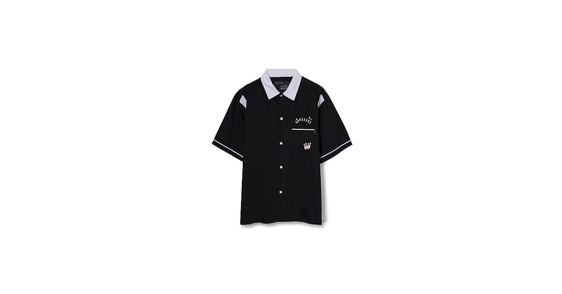 KENTO'S ボウリングシャツ 青色 KENTO'Sステッカー付き FORGET NEVER フォーゲットネバー キッズ 半袖 Tシャツ バック