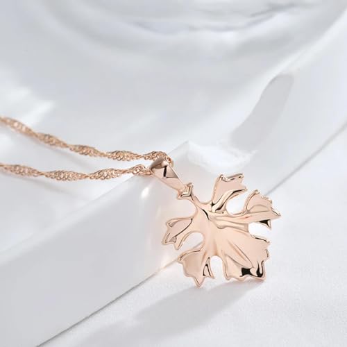 Chaîne hommes bijoux tendance collier pendentif feuille mode romantique - 4