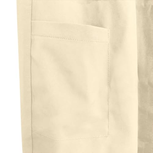 Image of Ruziyoog Womens Scrub Pants Work Uniform Straight Leg Medical Trousers Elastic Waist Nurse Cargo Pants with Pockets