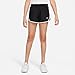 Nike Girl's Tempo Dri-Fit Running Shorts, Black/Black/White/White, Medium