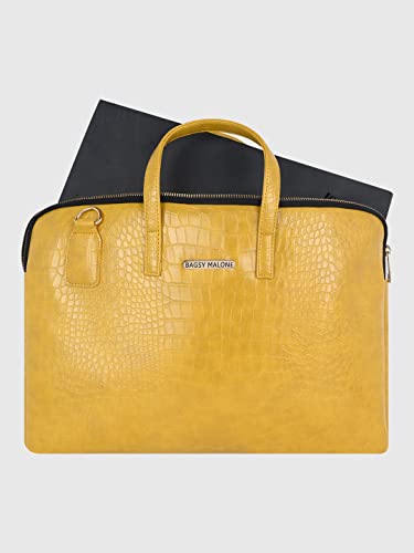 Image of Bagsy Malone Vegan Leather Unisex Laptop Bag-LB0014