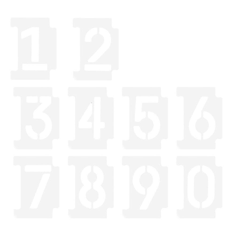 DOITOOL 6 Sets Adresse Malerei Schablonen Wiederverwendbare Bordstein Schablone Kit