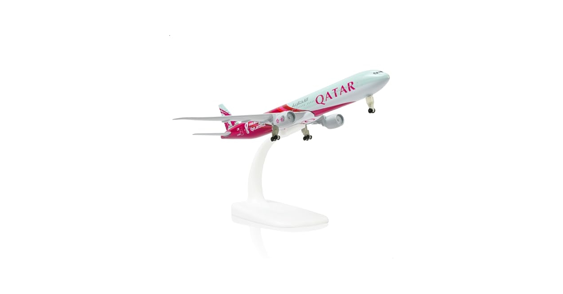 カタール航空　フィギュア　Ｂoeing777-300ER　F-1モデル　新品 Amazon.com: QIYUMOKE 1/150 Boeing 777-300ER Qatar 18.5 inchs