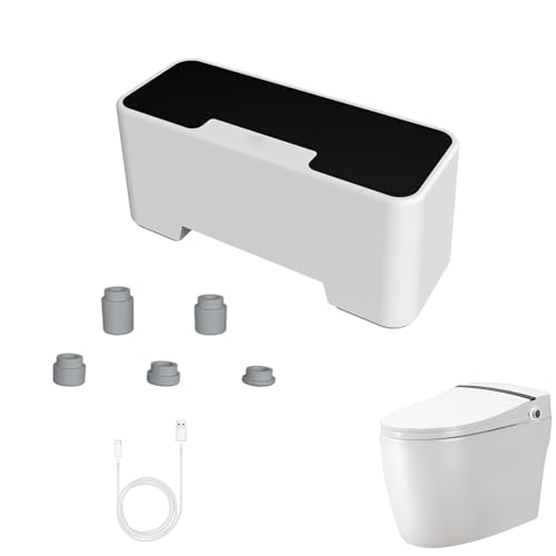 Lavavajillas de inodoro con sensor inteligente – Lavavajillas USB recargable sin contacto, Lavavajillas de inodoro USB recargables automáticas | Descarga de inodoro sensible con batería de 1200 mAh