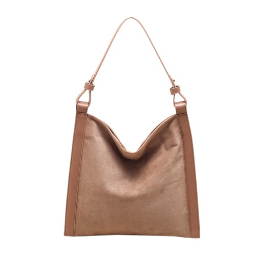 Slouchy Shoulder Bag Suede Soft Tote Hobo Handbag for Woman
