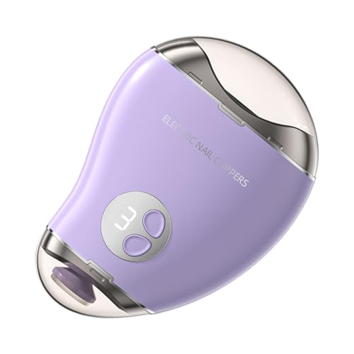 子供用電動ネイルファイル、ダブルヘッドセーフネイルカッター| 3速安全照明デザイン 大人用ネイルトリミングネイル ナー