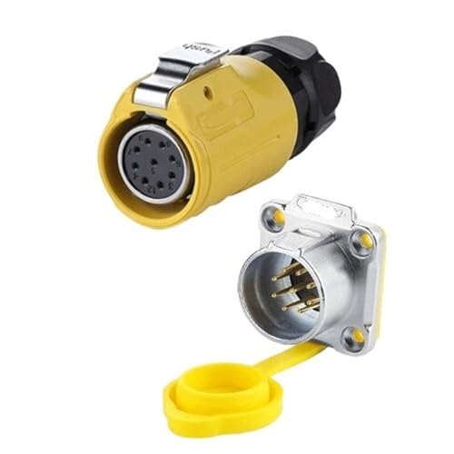 Connecteur M20 étanche IP67 à 9 broches mâle et femelle pour signal d'alimentation fiable