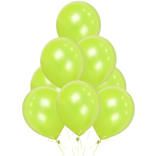 Light Green Balloons 50 Pack, Large 12 Inch Thick Latex Biodegradable Helium Party Balloons for Birthday, Wedding, Baby Shower, Valentine's Day Events Decoration for Balloon Arch Garland