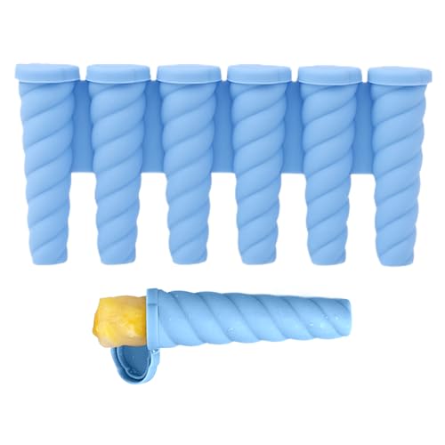 Molde para hacer pop-Maker - Moldes de silicona con 6 cavidades, molde de hielo reutilizable de fácil liberación | Bandeja para mermelada de gelatina, yogur, pudín, zumo de frutas, aperitivos, comida