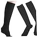 HEALLILY 3pairs Calf Compression Sleeves for Women Sports Compression Socks Thin Fashion Elastic Wide Calf Xl