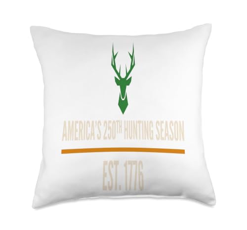 USA 250 Years Hunting 1776 2026 America S 250th Hunting Seas Throw Pillow