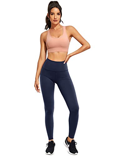 Calça legging feminina de ioga EASYSO com controle de barriga, cintura alta para treino, corrida com