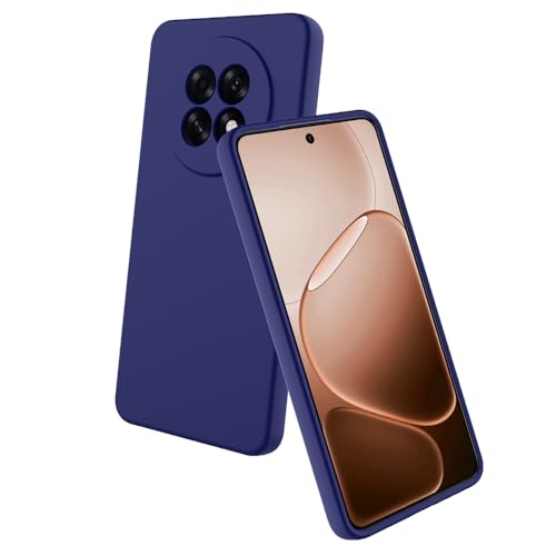Image of Back Cover for Oppo F31 Pro Plus 5G | Full Camera Protection | Premium Liquid Silicon Case | Flexible Bumper Case for Oppo F31 Pro Plus 5G (Dark Blue)