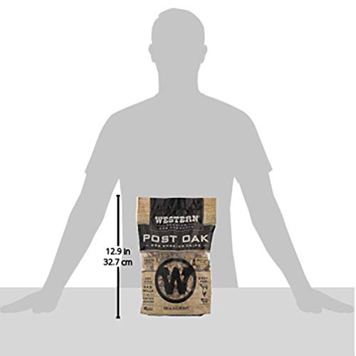 Western Premium BBQ Products Post Oak BBQ Smoking Chips, 180 cu in