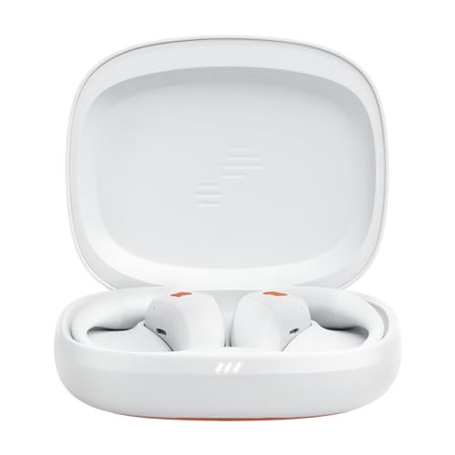 Image of JBL Endurance Zone True Wireless Open-Ear Sport Headphones with Ergonomic Ear Hook Design, OpenSound Technology, 32H Playtime, IP68 Waterproof, Google Finder, Headphones App, White