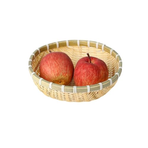 竹編み浅口 天然竹製 竹ざる 水切りざる 丸 干し野菜 盛り付け 下ごしらえ 収納バスケット 汁なしラーメン用ざる 竹 そばザル 素麺の器 フルーツのとれ 手作業 竹編み丸型ちりとり収納バスケット竹ざる 青竹もり皿 水切りザル食品乾燥バスケット 通気 乾燥