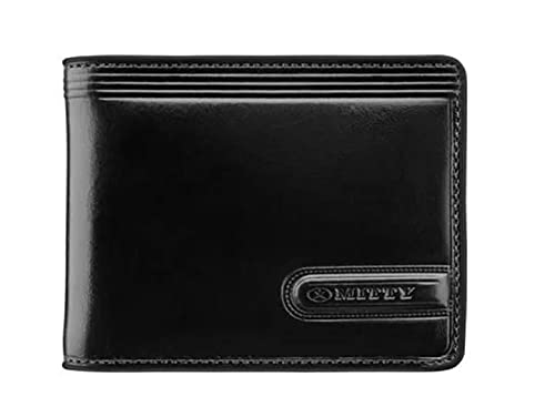 Carteira Pequena Mitty Em Couro Legítimo Preto - M0r
