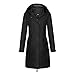 Produktbild Funlingo Damen Ultraleicht Schietwetter Regenjacke Faltbar Leichte Thermo Fahrrad Outdoorjacke ölzeug Regenjacke Windjacke,Schwarz,40