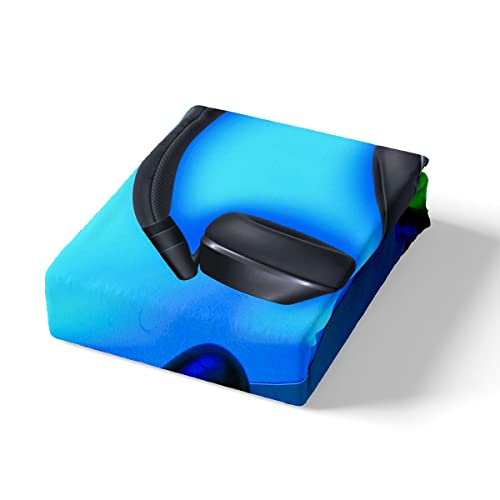 Gamer Bedding Set Gaming Comforter Cover for Kids Boys Girls Teens Video Game Bed Sheet Set Breathable Black Blue Gamepad Bed Cover Double Size - Image 4