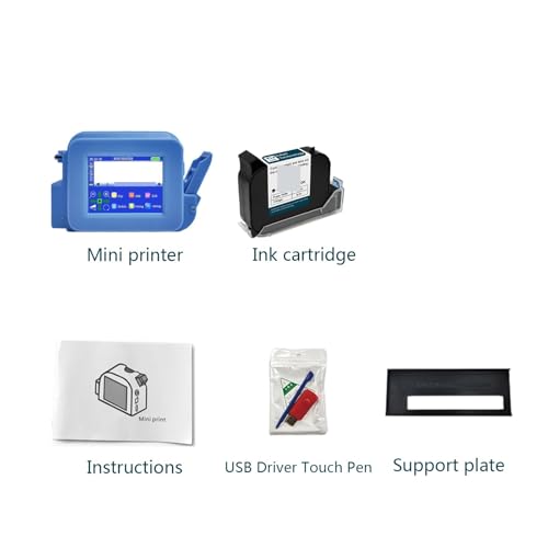 Imprimante portable 12,7 mm code de lot date numéro et étiquettes
