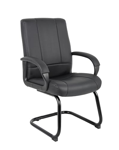 Boss Office Products Coressoft Mid Back Guest Chair in Black, 250 (B7909)