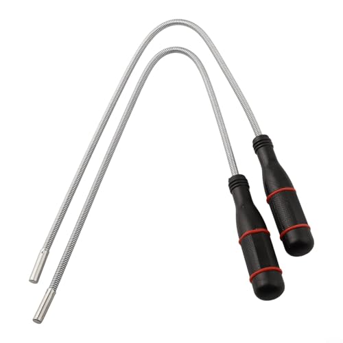 Lot de 2 outils de ramassage magnétiques pliables pour réparation automobile, écrous, boulons, etc