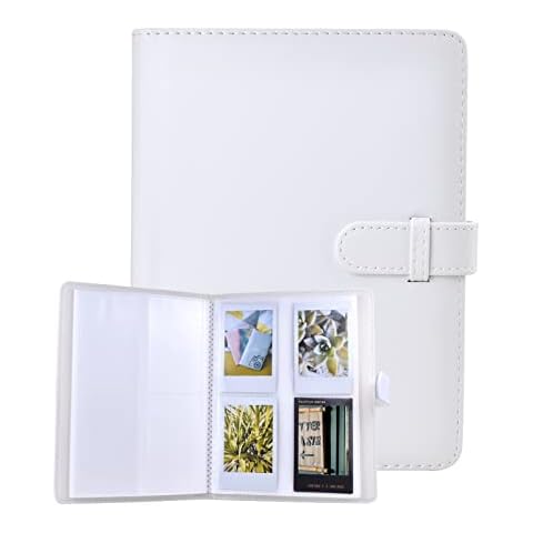 MUZIRI KINOKOO 128 Pockets Photo Album for 3-inch Film Fuji Instax Mini 11/9/8/7+/EVO /25/90 Camera Photo Digital Photography Photo Book White Cover